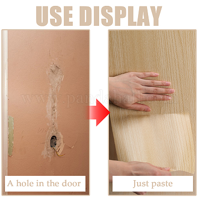 Самоклеящиеся ленты из ПВХ с узором под дерево AJEW-WH0258-957C-1