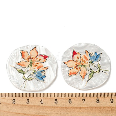 Непрозрачные акриловые подвески&nbsp;BACR-D002-10B-1