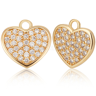 8шт латунные подвески из кубического циркония с микро-паве KK-BBC0019-02-1