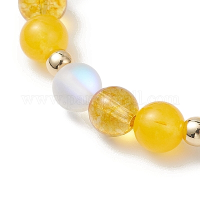 2 браслет с подвесками из нержавеющей стали 304 и латуни BJEW-TA00694-1