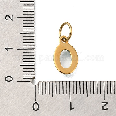 Ионное покрытие(ip) 304 нержавеющая сталь эмаль алфавит подвески STAS-F308-02G-O-1