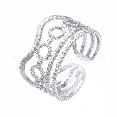 Кольцо-манжета из нержавеющей стали 304 RJEW-T023-36P-1