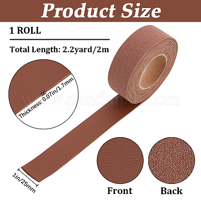 Ленты из искусственной кожи ПВХ длиной 2 м. SRIB-WH0011-125B-04-1