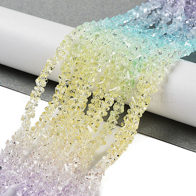 Прозрачные стеклянные бусины&nbsp;GLAA-H023-03D-1