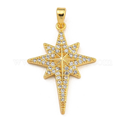 Стойки обшивки латунь микро проложить Циркон подвеску KK-U035-07G-01-1