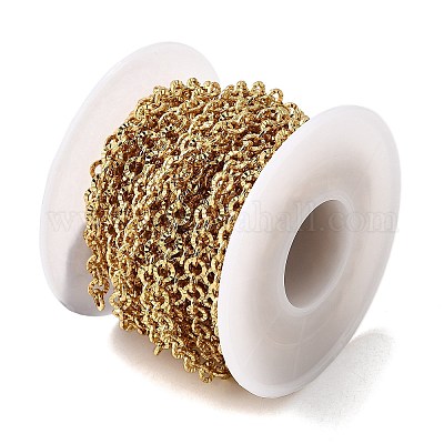 Латунные текстурированные овальные цепи CHC-C014-23G-1