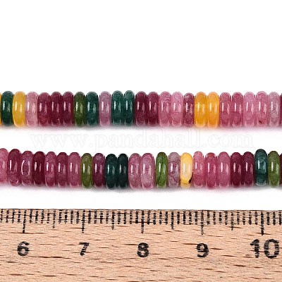 Окрашенные природные белый нефрит бисер пряди G-T142-6mm-05B-1