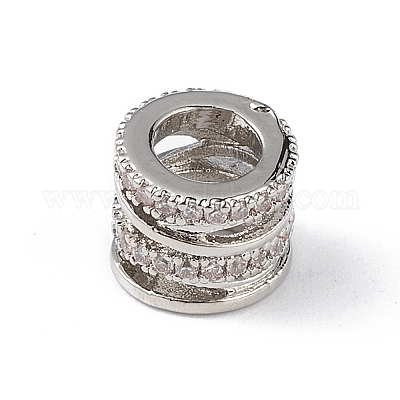 Покрытие стойки латунь микропаве прозрачные кубические циркониевые бусины KK-C019-27P-1