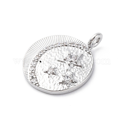 Латунные микро проложить кубического циркония подвески KK-D360-08P-1