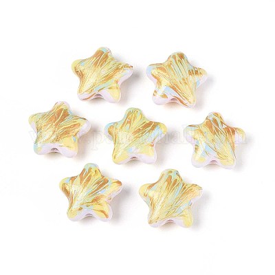 Непрозрачные акриловые бусины OACR-T028-84B-1