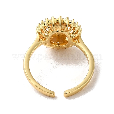 Открытые кольца из латуни RJEW-R141-02B-G-1