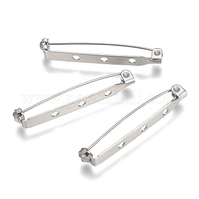 Наборы фурнитуры для брошей из нержавеющей стали 304 STAS-G137-52P-01-1