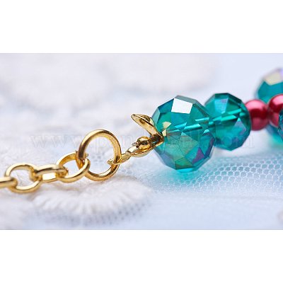 Многоцветные железные круглые проставки с коробкой для изготовления ювелирных изделий 7~8x3.6~4x3 мм IFIN-PH0001-07-NF-1