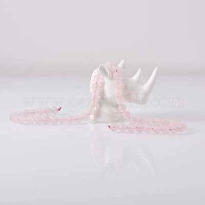 Матовые натуральной розовой нити кварца шарик G-PH0028-8mm-17-1