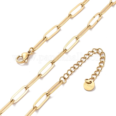 Цепочки-скрепки из нержавеющей стали 304 NJEW-U026-12G-1