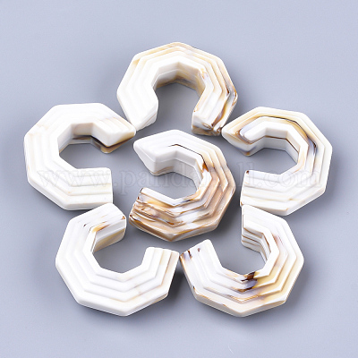 Акриловые бусины OACR-T008-08J-1