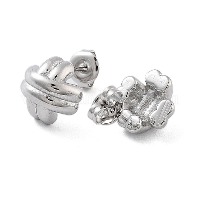 Серьги-гвоздики из нержавеющей стали марки 304 EJEW-P258-31P-1