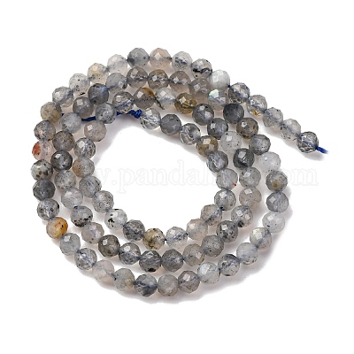 Природные лабрадорита бисер нитей G-RM250104-E3-1