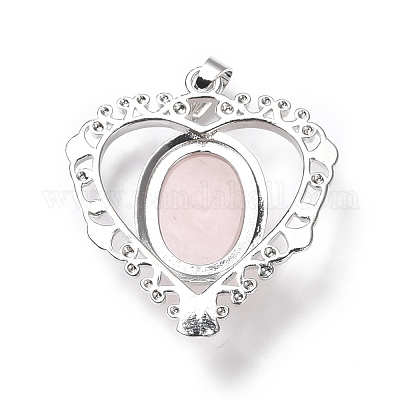 Природного розового кварца подвески G-I322-04P-12-1