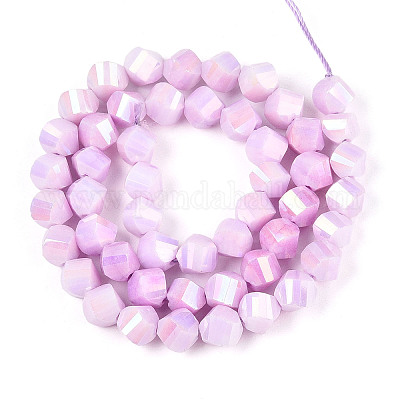 Антикоррозийные гальванические стеклянные бусины GLAA-T025-8mm-14G-1