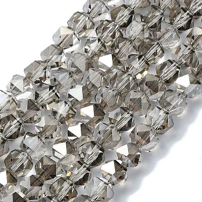 Гальванические стеклянные бусины X-EGLA-L018-B-AB03-1