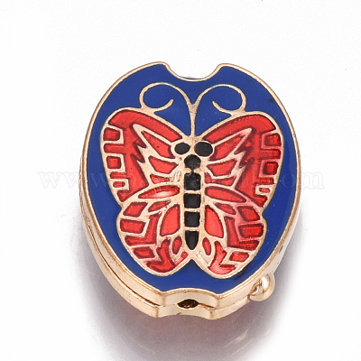 Бусины ручной работы перегородчатой CLB-S007-01-1