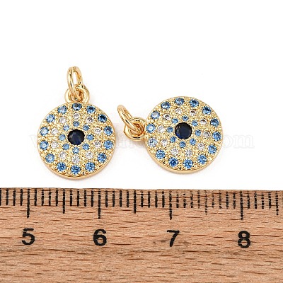 Латунные микро проложить кубического циркония подвески KK-K408-15C-G-1