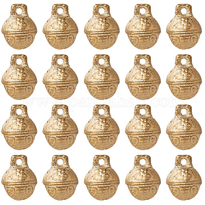 30 шт. латунные подвески-колокольчики KKB-CN0001-02B-C-1