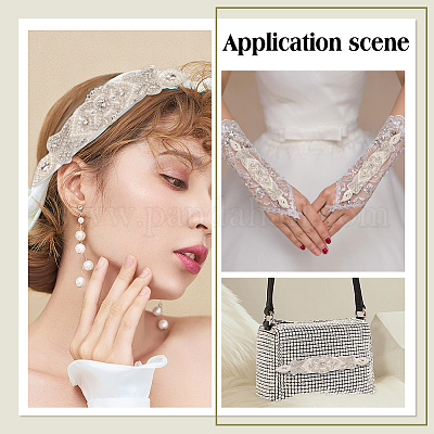 Исправление цветочного узора со стразами DIY-WH0502-89-1