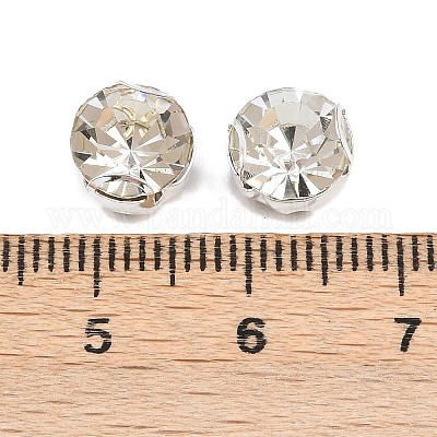 Плоские круглые пришивные бусины-монти со стразами STAS-B107-01E-01S-1