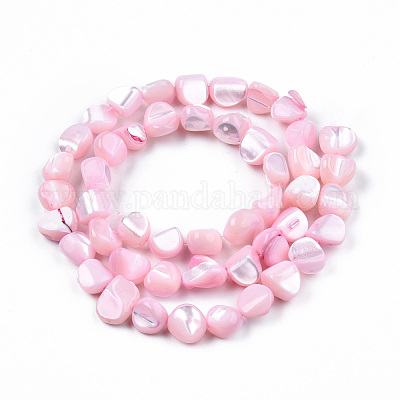 Нити бусин из натуральных трохоидных/трохус ракушек SSHEL-N032-49-A06-1