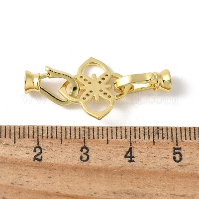 Проложить латунный прозрачный кубический цирконий над застежками KK-M320-03G-1