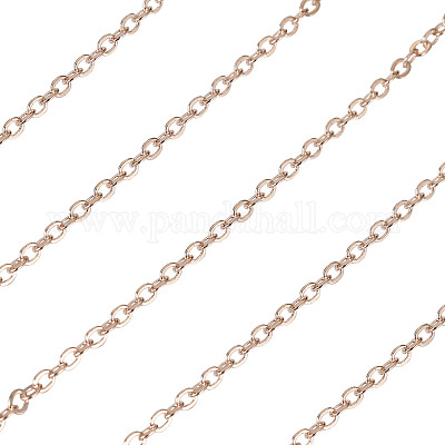 Железные плоские кабельные цепи с латунным покрытием CH-TAC0007-01RG-1