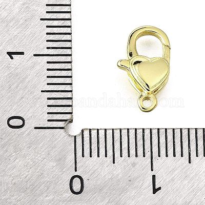 Сердце латуни омаров коготь застежками KK-V007-20G-1