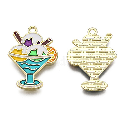 Подвески из эмали и сплава PALLOY-F286-18B-G-1