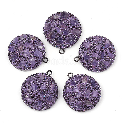 Полимерная глина стразами подвески RB-S056-10H-1