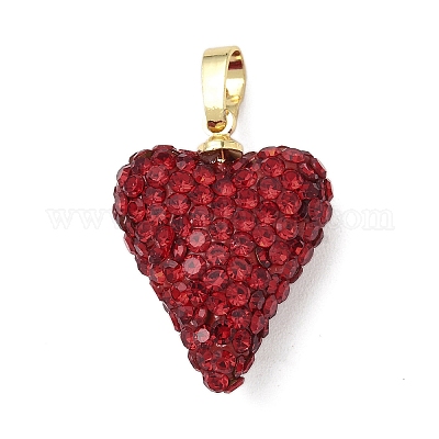 Подвески латунные горный хрусталь KK-K293-48B-G-1