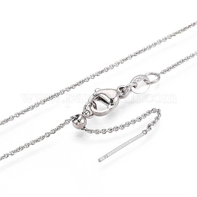 1 мм регулируемые латунные цепочки-слайдеры для мужчин и женщин NJEW-N057-01P-1