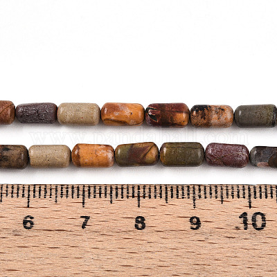 Нити бусин из натуральной яшмы пикассо/полихромной яшмы G-N346-01A-05-1