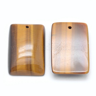 Pendentifs en œil de tigre naturel&nbsp;G-E490-L01-1