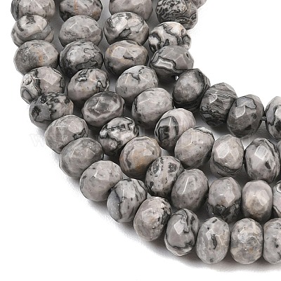 Натуральная карта каменные бусы пряди&nbsp;G-C259-A35-5x8mm-1