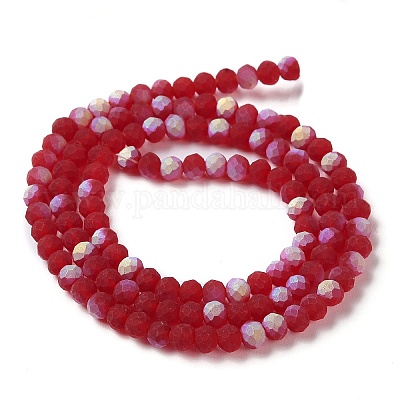 Прозрачные стеклянные бусины X1-EGLA-A034-T4mm-MB07-1