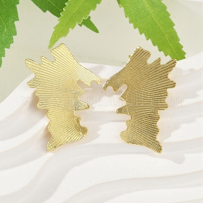 Латунь серьги EJEW-M066-02G-1