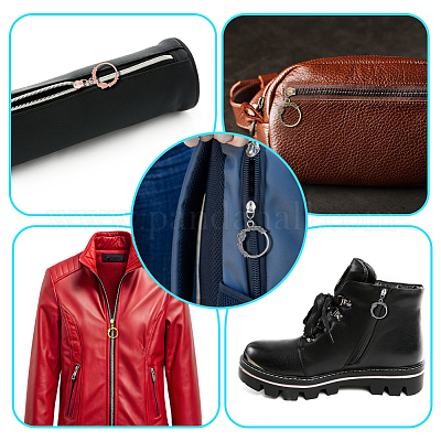 18 шт. двухцветные литые бегунки-молнии с подвеской в виде венка&nbsp;FIND-GF0008-40-1