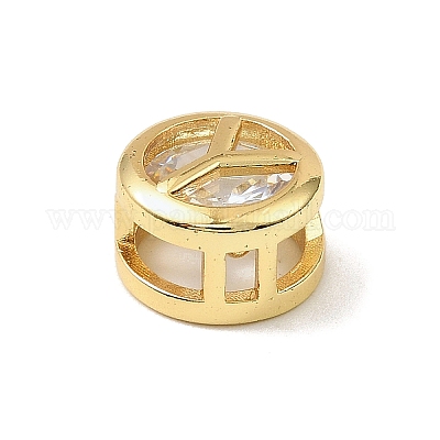 Латунные микро проложить кубического циркония многожильных соединения KK-C111-01G-Y-1