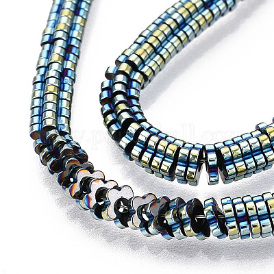 Гальванические нити из синтетических немагнитных гематитовых бусин G-T139-63A-1