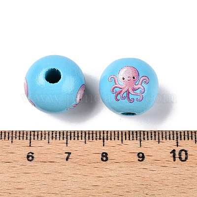 Европейский бисер из натурального дерева WOOD-S059-01L-1