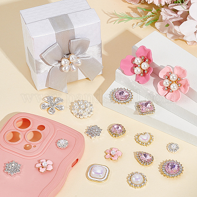 30 шт. 15 стиля смоляных стразов и кабошонов из сплава DIY-NB0014-60-1