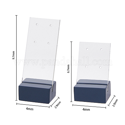 2 комплект из 2-х акриловых подставок для сережек с 4 отверстиями EDIS-FH0001-02-1