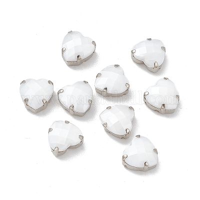 Сердце пришить стразами OACR-E012-02P-1